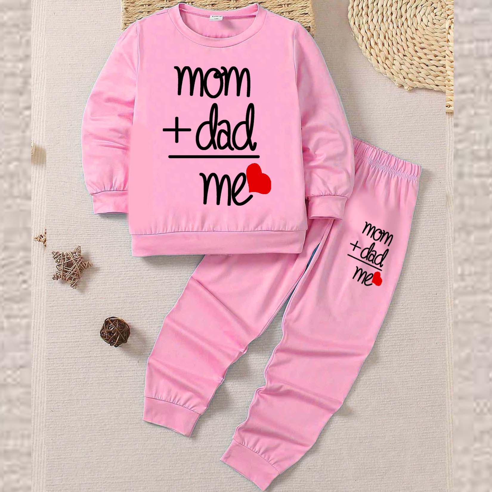 M+D=Me Kids Sweat Style 2-Pcs Summer Suit. (FTS+TR)