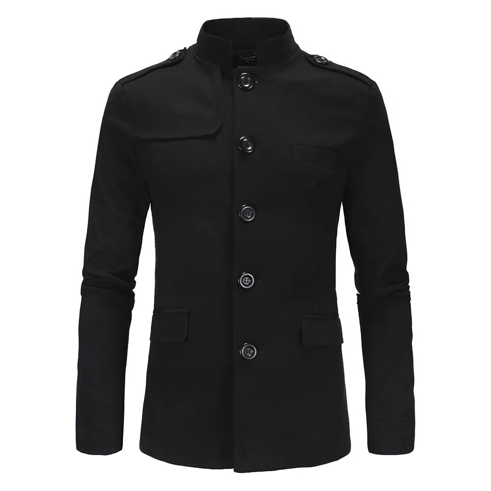 Collar Style Casual Winter Fleece Coat. MWJ-407