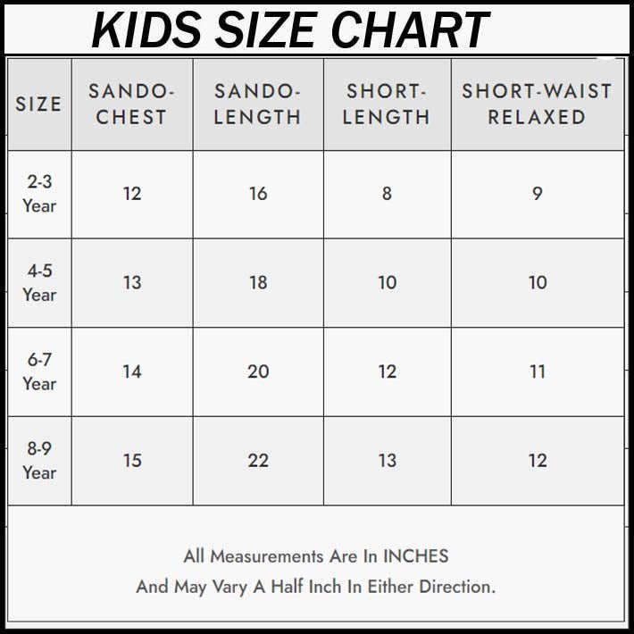 DB & MW Kids Sando Style 2-Pcs Summer Suit. (SD+SH)
